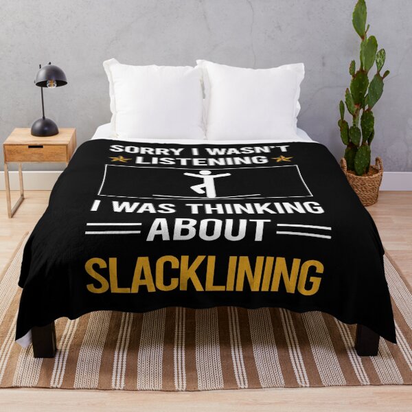 Item preview, Funny Listening Slacklining Slackline Slackliner designed and sold by RandalDavis.