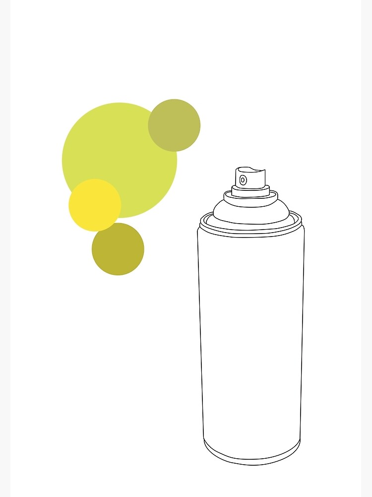 "Yellow Spray Paint." Poster for Sale by LukeDuddy Redbubble