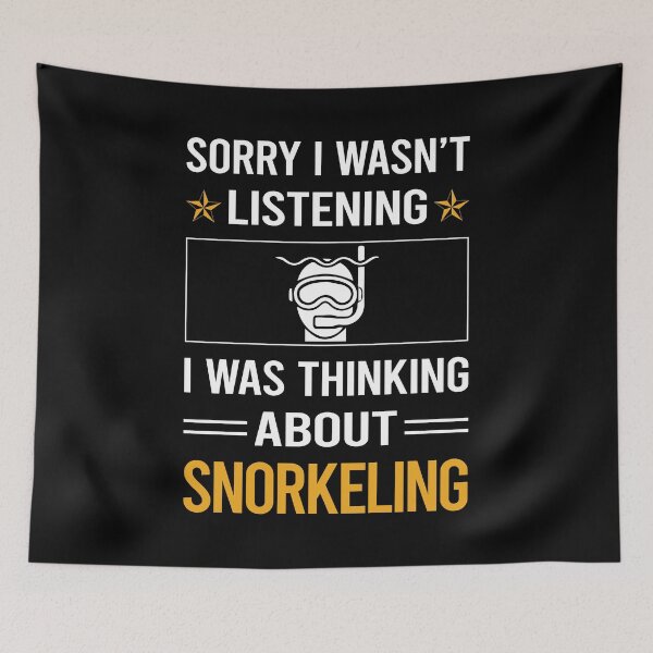 Item preview, Funny Listening Snorkeling Snorkelling Snorkel Snorkeler designed and sold by RandalDavis.