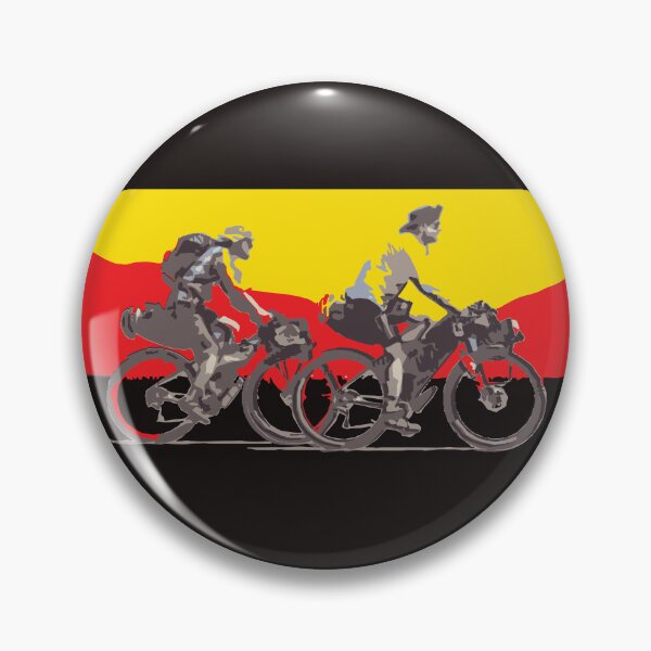 Item preview, Germany flag Bikepacking gravel bike solo travel travelling by bike bikepacker  designed and sold by angelpardo.