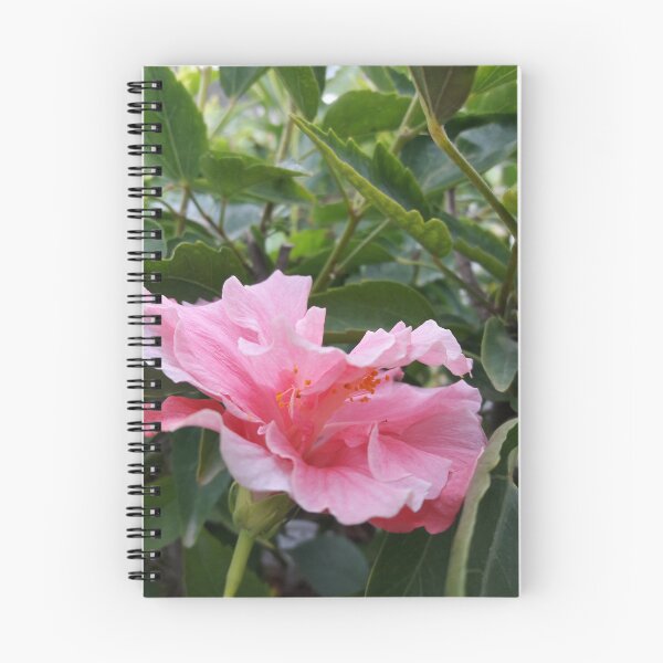 Item preview, pink rose spiral notebook designed and sold by AM   Store.