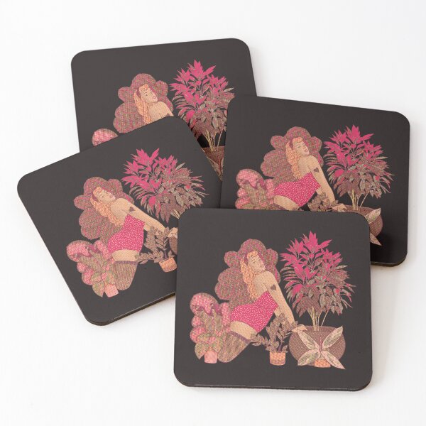 Item preview, Pink and Black Foliage designed and sold by Rebalien.