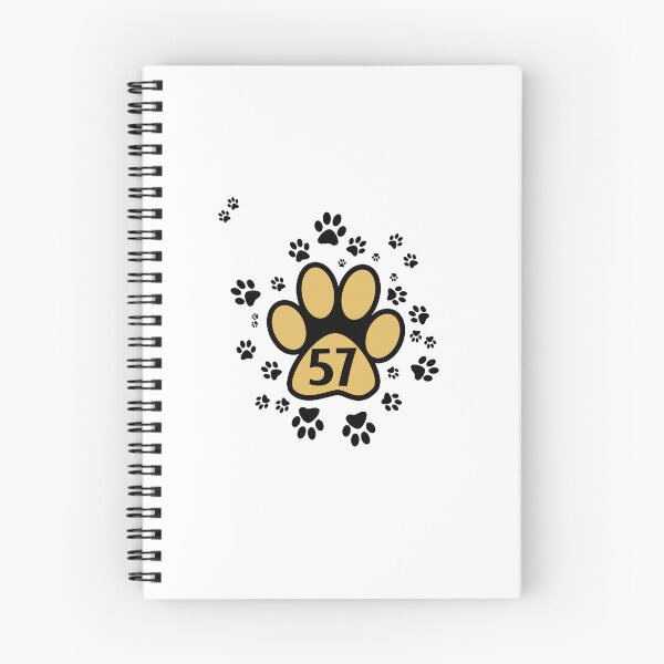 Item preview, Number 57 with animal paws designed and sold by MadandMean.