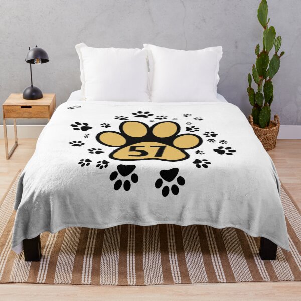 Item preview, Number 57 with animal paws designed and sold by MadandMean.
