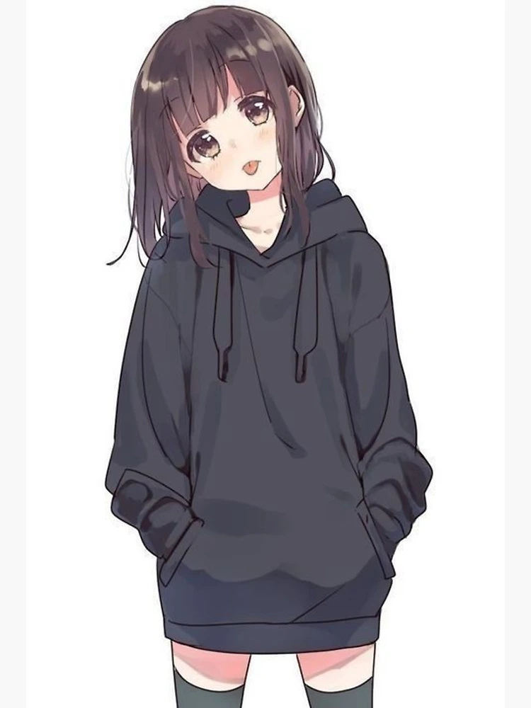 Oversized sweater anime girl sale