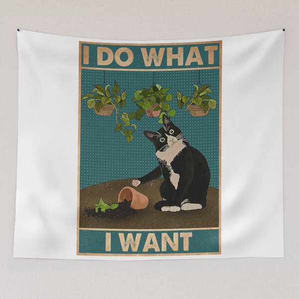 Item preview, Black Cat I Do What I Want Poster designed and sold by partbarew.