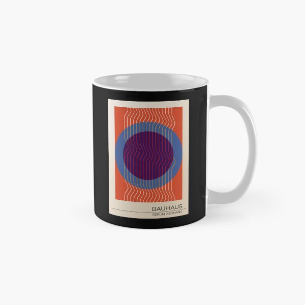 Item preview, Bauhaus - Retro / Art Deco architecture discipline from Berlin, Germany - Available in posters, etc - Wavy Orange & Blue designed and sold by ArcFoundationCo.