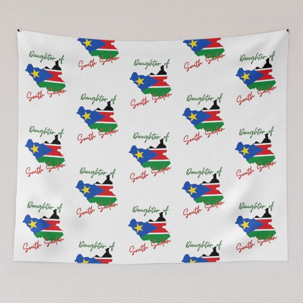 Item preview, Daughter of South Sudan Map Flag designed and sold by NovawayDirect.