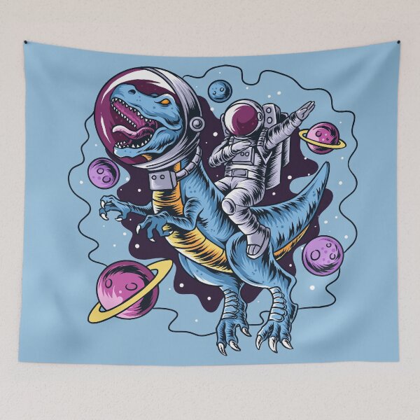 Item preview, An astronaut driving t-rex dinosaur designed and sold by MisoraA.