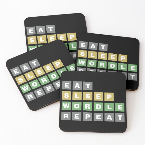 Item preview, Eat Sleep Wordle Repeat - Funny Word Gaming for Smart Brain designed and sold by elhefe.
