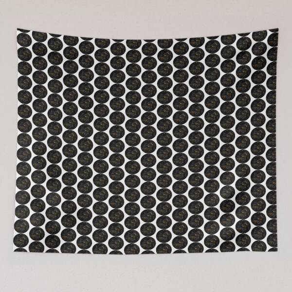 Item preview, Colorful February pattern in dark light rounded designed and sold by Bekindtome.