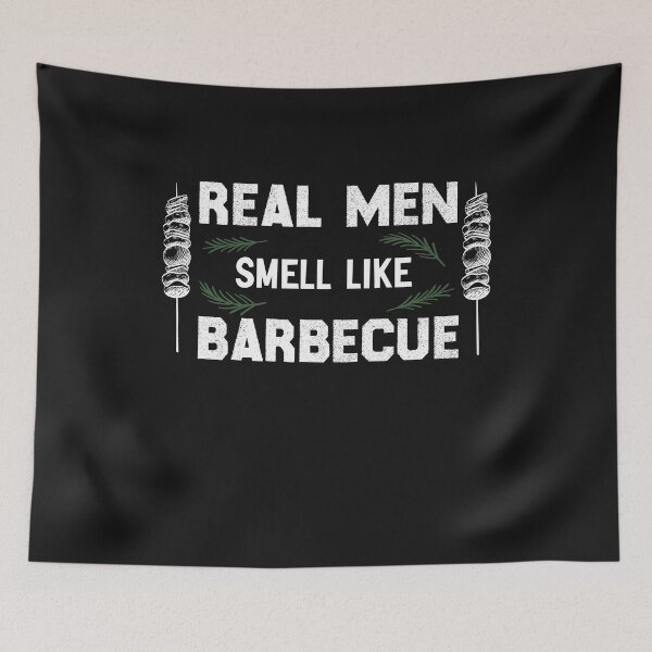 Item preview, Real Men Smell Like BBQ Shirt, Gifts for Father, Cooking Shirt, Barbeque, Gift For Husband designed and sold by zeyuss.