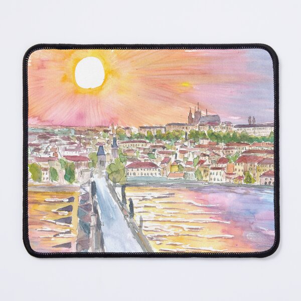 Item preview, Prague Sunset View of Charles Bridge and Castle designed and sold by artshop77.
