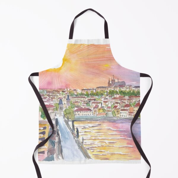 Item preview, Prague Sunset View of Charles Bridge and Castle designed and sold by artshop77.