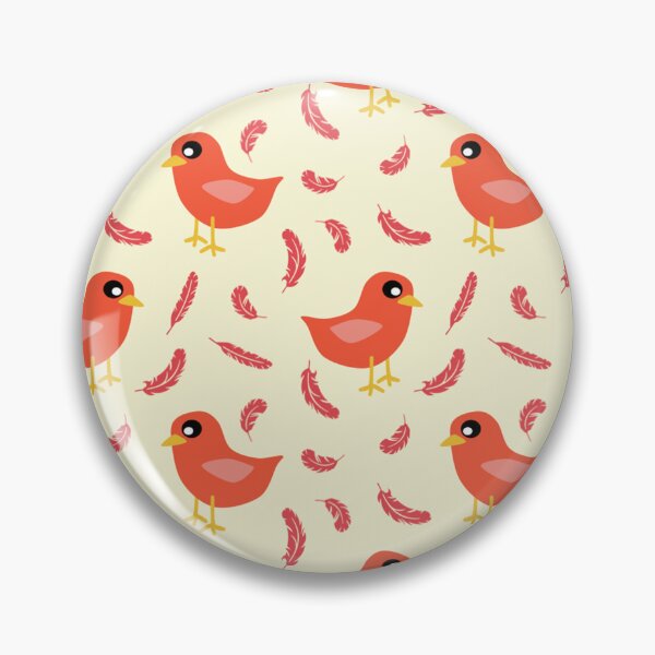 Item preview, Red Bird with Feathers Floating Pattern designed and sold by Bennymp.
