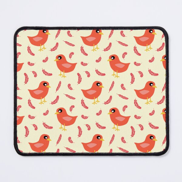 Item preview, Red Bird with Feathers Floating Pattern designed and sold by Bennymp.