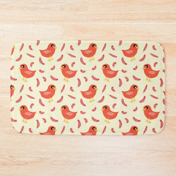 Item preview, Red Bird with Feathers Floating Pattern designed and sold by Bennymp.
