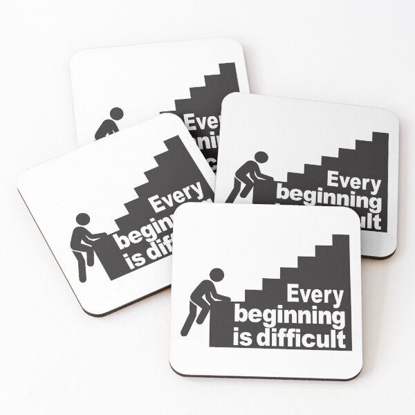 Item preview, Every beginning is difficult designed and sold by Concept-Hub.
