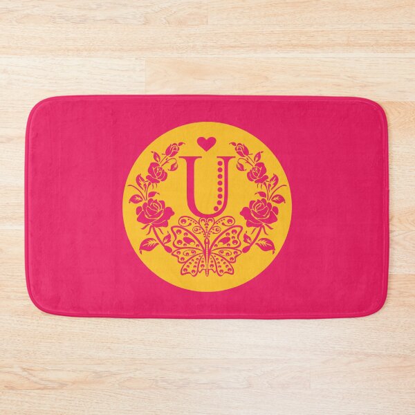Item preview, Roses, Heart and Butterfly Monogram U designed and sold by ClownFishArts.