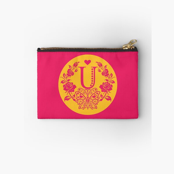 Item preview, Roses, Heart and Butterfly Monogram U designed and sold by ClownFishArts.
