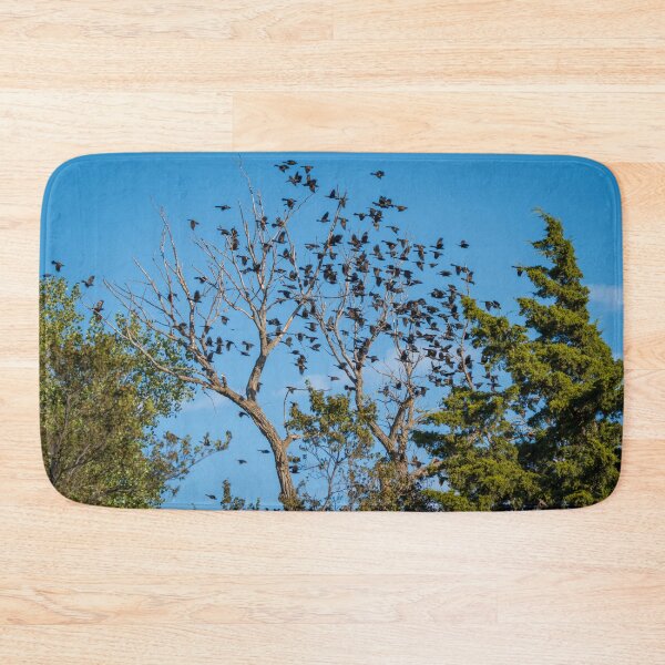 Item preview, Flying Flock of Common Grackles by Debra Martz designed and sold by Debra Martz.