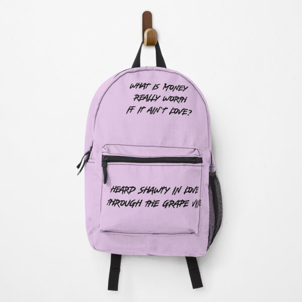 Item preview, Why am I so in Love black on viola Backpack designed and sold by JollyBunny.