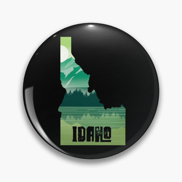 Item preview, idaho map and landscape designed and sold by landscapeworlds.
