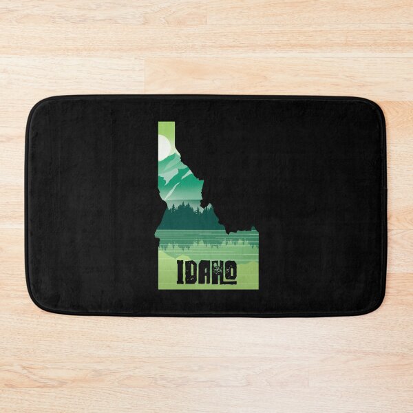 Item preview, idaho map and landscape designed and sold by landscapeworlds.