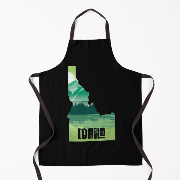 Item preview, idaho map and landscape designed and sold by landscapeworlds.