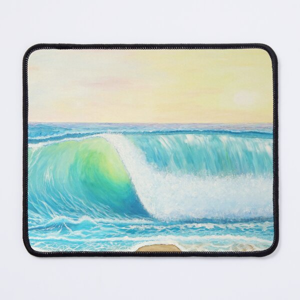 Item preview, Translucent Wave Breaking at Mediterranean Dream Beach at Sunset designed and sold by artshop77.