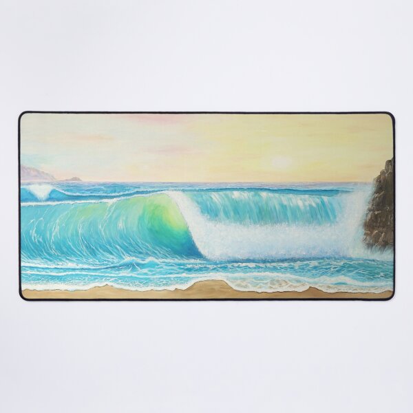Item preview, Translucent Wave Breaking at Mediterranean Dream Beach at Sunset designed and sold by artshop77.