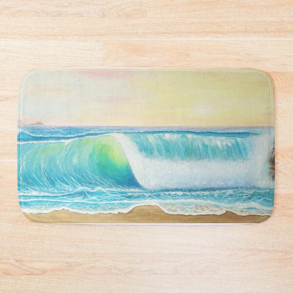 Item preview, Translucent Wave Breaking at Mediterranean Dream Beach at Sunset designed and sold by artshop77.