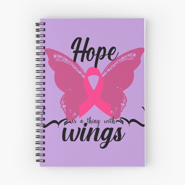 Item preview, Hope is a thing with wings Breast Cancer Pink Ribbon designed and sold by FamilyCurios.