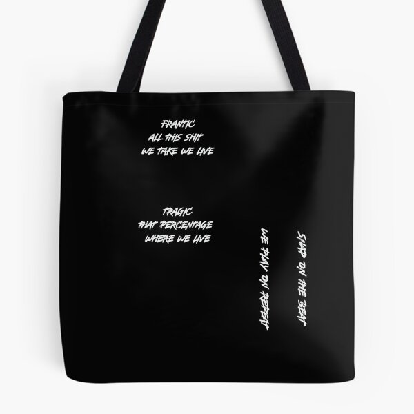 Item preview, Tragic Rapper white on black Backpack designed and sold by JollyBunny.