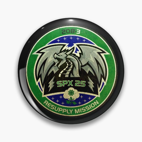 Item preview, SpaceX CRS-25 mission patch - vintage look  designed and sold by trendistudio.