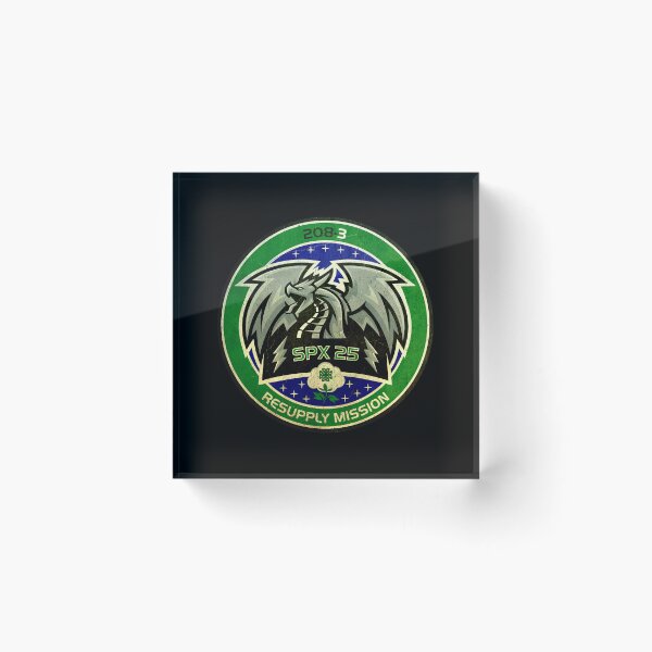 Item preview, SpaceX CRS-25 mission patch - vintage look  designed and sold by trendistudio.