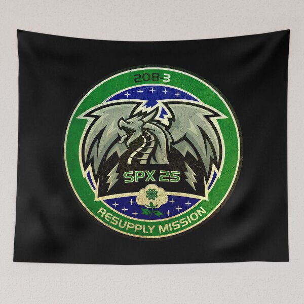 Item preview, SpaceX CRS-25 mission patch - vintage look  designed and sold by trendistudio.