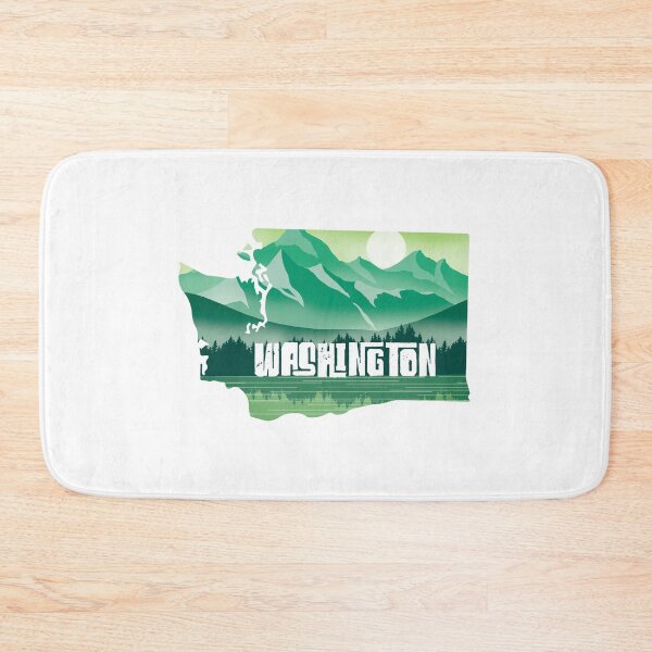 Item preview, Washington map and colorful landscape designed and sold by landscapeworlds.