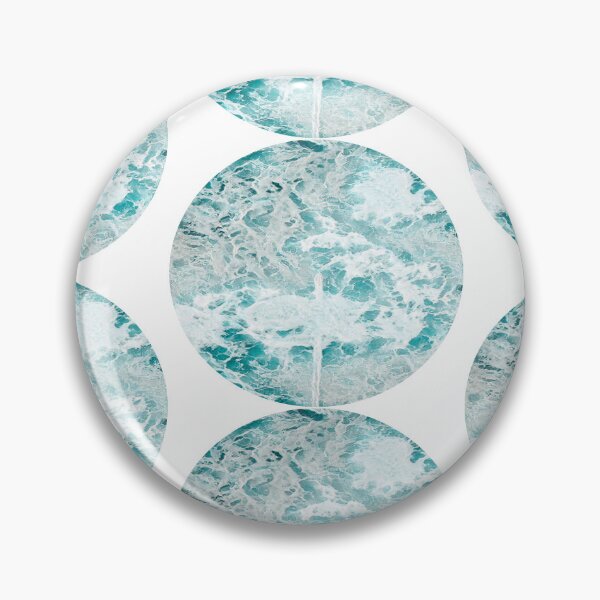 Item preview, Colorful February pattern in green wave rounded designed and sold by Bekindtome.
