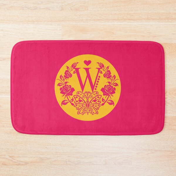 Item preview, Roses, Heart and Butterfly Monogram W designed and sold by ClownFishArts.