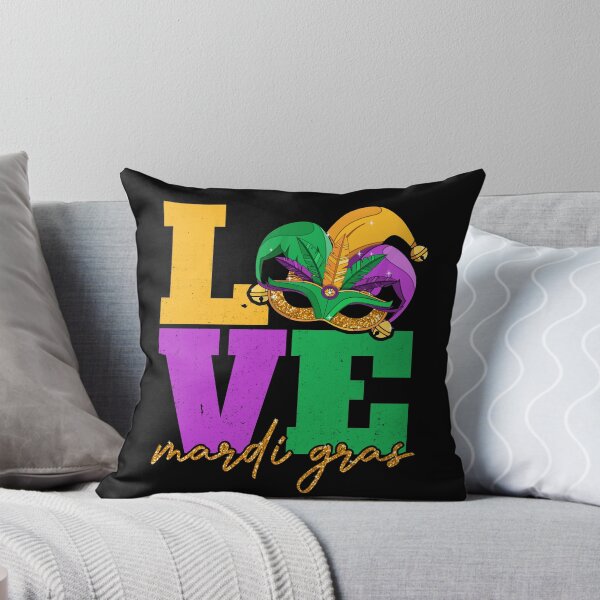 Item preview, love Mardi Gras Mask Feathers glitter fleur de lis love unisex - mardi gras parades - womens mardi gras designed and sold by Magik-Art.