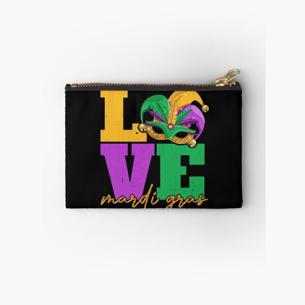 Item preview, love Mardi Gras Mask Feathers glitter fleur de lis love unisex - mardi gras parades - womens mardi gras designed and sold by Magik-Art.