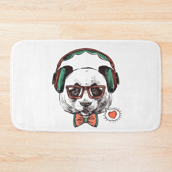Item preview, hipster panda designed and sold by OtterFactory.