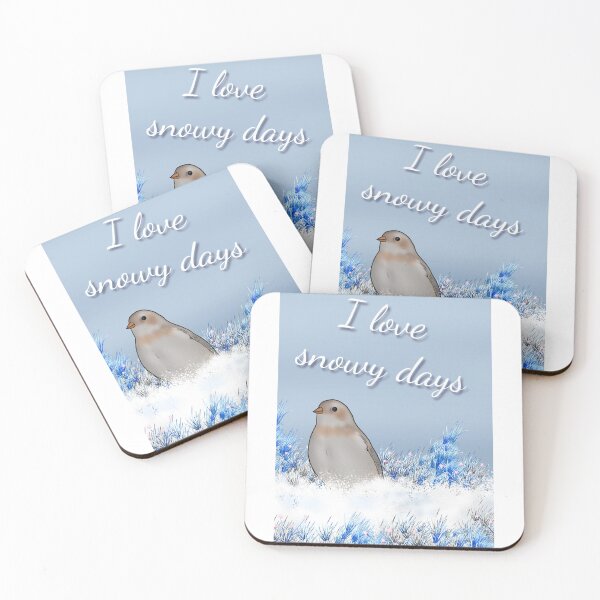 Item preview, Snow bunting loves snowy days- Wild Life Winter Birds designed and sold by Midnightviera.