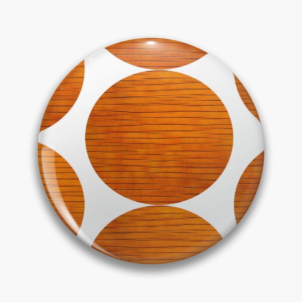 Item preview, Colorful February pattern in orange wood rounded designed and sold by Bekindtome.