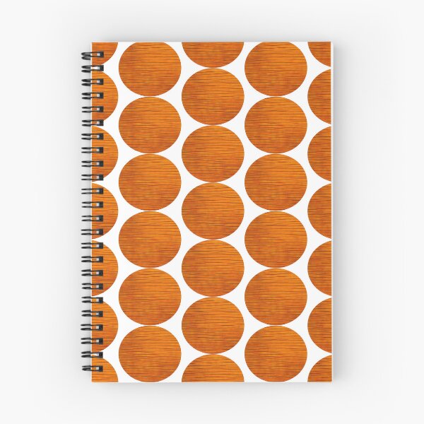 Item preview, Colorful February pattern in orange wood rounded designed and sold by Bekindtome.