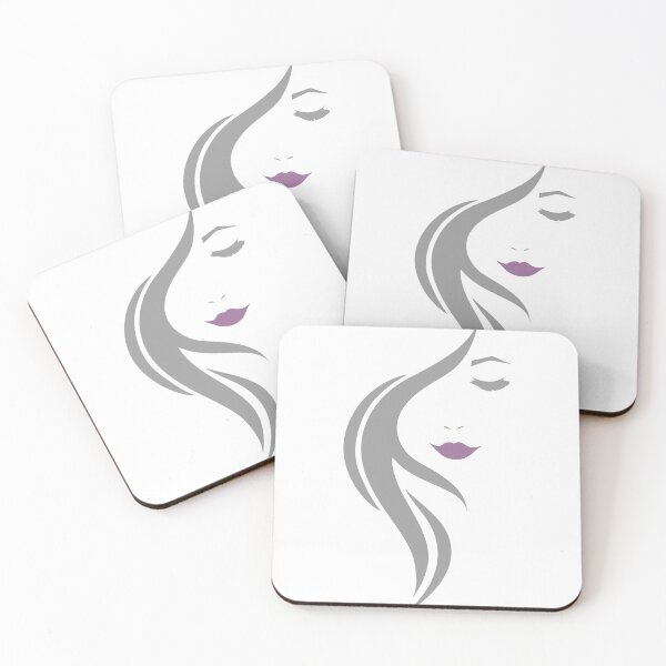 Item preview, Beautiful women grey with pink lips  designed and sold by PICbyFemke.