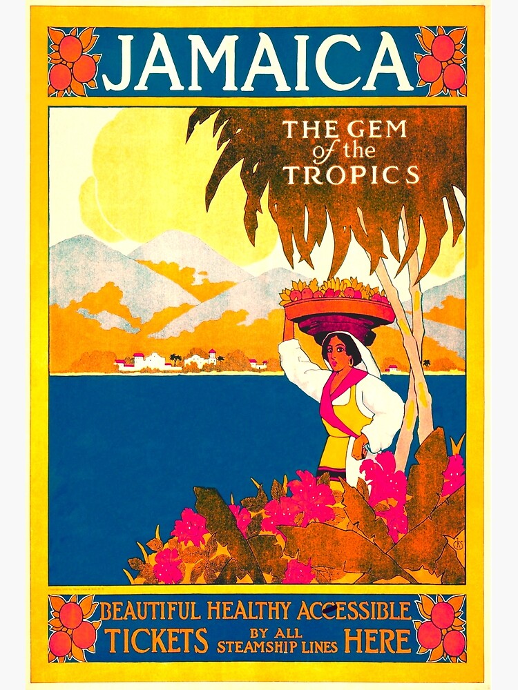 "Jamaica Vintage Travel Poster" Poster for Sale by BetelgeuseX3 Redbubble