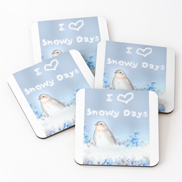 Item preview, Snow bunting loves snow- Wild Life Winter Birds designed and sold by Midnightviera.