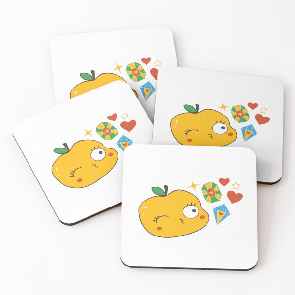 Item preview, Cute Apple Fruit Girl Sending Diamond Kisses designed and sold by Apple-and-Cat.